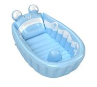Inflatable Bathtub, Toddler Bathtub with Soft Cushioning, Space-Saving Air Pool for Baby Bathing, Shower, Indoor Swimming, Travel, Home Use, Daycare, and Hospital
