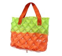 Inflatable Beach Bag - Waterproof Travel Tote, PVC Beach Bag for Carrying, Summer Storage Tote, Seaside Supply Piece with Buoyant Air Chambers, Water Shielding Carryall for Storing and Floating