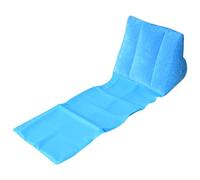 Inflatable Beach Mat - Lightweight Flocked Sun Lounger | Portable Air Cushion Pillow, Triangular Back Support Foldable Pad, Comfortable Mattress For Tanning Camping Park Picnic Backyard Summer Travel