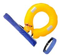 Inflatable Belt Pack, Adjustable Swimming Safety Gear, Floatation Device for Beginners and Adults, Ideal for Water Sports, Kayaking, Boating, Paddleboarding, Fishing, Camouflage, Blue, Red, Black