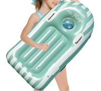 Inflatable Body Board, Portable Kids Surfboard with Handles, 46.85x22.83 Inch Vibrant Kid Friendly Colors & Comfortable, Swimming Training for Summer Outdoor Play Water Sports Party Dive Skate Snorkel