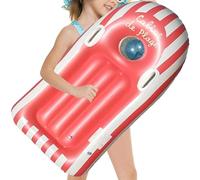 Inflatable Body Board, Portable Kids Surfboard with Handles, 46.85x22.83 inches Swimming Training Board for Summer Outdoor Play, Water Sports, Diving, Snorkeling, Beach Fun, Rescue Use
