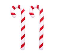 Inflatable Candy Canes, 2 Pieces Giant PVC Holiday Decorations, Large Christmas Candy Canes for Yards, Porches, Gardens, Lawn, Party, Indoor, Outdoor, Balconies, Terraces