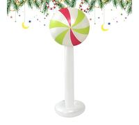 Inflatable Candy Fun Decor - Holiday Balloon for Festive Celebrations | PVC Vinyl with Material, LED Light Feature, Large Yard Decoration for Front Door Patio Garden Lawn Home Indoor Outdoor