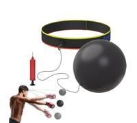 Inflatable Children's Headband Boxing Ball - Speed Reaction Reflex Trainer | Kid-Friendly Size | Durable PVC Foam & Adjustable Strap | Inflatable Design With Pump Included, For Boxing Speed & Hand-Eye