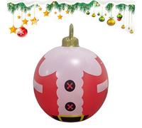 Inflatable Christmas Ball, Hangable Christmas Tree Decorations, 24 inch Large Inflatable Yard Decor for Balusters Branches Lawns Floor Living Room Bedroom Study Homeowners Decorators Retail Store