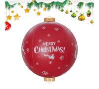 Inflatable Christmas Balls | PVC Hanging Ornaments Decor | Weather-Resistant Home Ornament for Holiday Events Celebrations Porch Door Tree Patio Window Garden