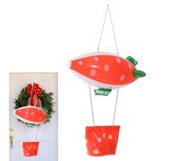 Inflatable Christmas Ornament, Hanging Spaceship Shaped, 56.98x9801 inches Eye Catching Holiday Decoration, Pendant for Wall Mantel, Winter Festival Wedding Party Garden Seasonal Indoor Outdoor