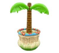 Inflatable Cooler for Parties, Spacious Storage Capacity, Inflatable Palm Tree Cooler, 38x30x70cm, Floating Drink Holder, Beverage Storage Tub, for Beach Lake BBQ Picnic Camping Summer Events