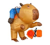 Inflatable Costume, Halloween Capybara Suit, Ride On Fancy Dress, Lightweight Portable Design, Battery Powered Blower for Carnivals, Gatherings, Masquerades, Parades, Multicolor