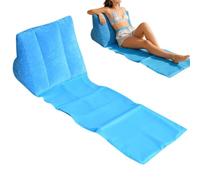 Inflatable Couch Lounge, Flocked PVC Backrest Sun Bath Foldable Mat, Inflatable Blow Up Couch Bed, Outdoor Relaxation Accessory, Coucch With Portable Design For Rest Camping Outdoor Indoor Travel