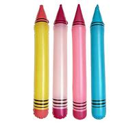 Inflatable Crayons Set, 4 Piece Party Balloons, 41.3 Inch Balloon with Durable Material, School Party Decor with Bright Colors, Fun Balloon with Easy Inflation, Birthday Accessory for Classroom