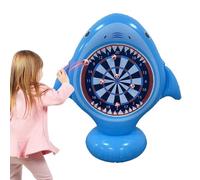 Inflatable Dart Board, Inflatable Giant Kick Darts, Throwing Target Game, Shark Shape Summer Toy for Families Summer Beach Pool Backyard Gatherings Parties Water Park Backyard Camping Trips