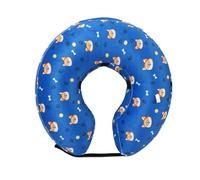 Inflatable Dog Collar, Anti Licking Design, Scratch Protection, Pet Recovery Aid, Ideal for Neutered Dogs, Rehabilitation Support, Swimming Safety, Training Session, Blue Colored