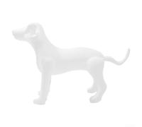 Inflatable Dog Mannequin PVC Standing Model for Clothing(White)