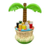 Inflatable Drink Cooler - Floating Beach | Themed Decorations | Blow Up Palm Tree, for Water Beverage Summer Outdoor Indoor Pool Beach Party