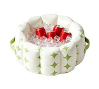Inflatable Drink Cooler Portable - Foldable Large Capacity with Handle Ice | Summer Inflatable Ice Cooler for Barbecue Birthday Celebration | Pool Party Backyard Outdoor Camping Inflatable Drink Cooler
