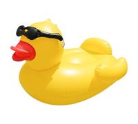 Inflatable Duck Float - Big Pool Raft Leisure, buoyant Summer Lounger Cheerful Animal Design Floating Relaxation Ring Vibrant Water Play Gear Lake Beach Yard Party Feature | Fun Swim Accessory
