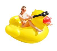 Inflatable Duck Pool Float, Giant Swim Ring Lounge Chair, Blow Up Water Toy, Portable Fun Floating Accessory for Summer Pool, Beach, Lake, Yard, Outdoor Events and Carnivals