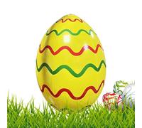 Inflatable Easter Egg Decoration - 16 inch Bright Color Blow Up Yard Ornament, Lightweight PVC | Outdoor Easter Decor for Garden, Lawn, Porch, Pool, Party, Indoor Display and Egg Hunt Activiti