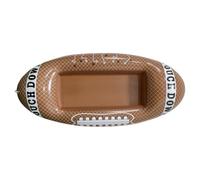 Inflatable Floating Cooler - PVC Drink Tray for Pool Party | Stadium Football Shape, Compact Ice Container, Portable Serving Bar for Cold Beer, Refreshing Food, Summer Events, 59.06x27.56 inch