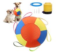 Inflatable Herding Ball for Dogs, 18 Inch Puncture Resistant Outdoor Dog Toy with Handle, Interactive Giant Ball for Medium & Large Breeds, Border Collie Shepherd Cattle Dog Exercise (45cm/17.72in)