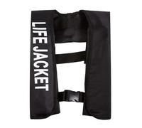 Inflatable Kayaking Vest Adjustable Safety Buoyancy Aid for Adults in Water Sports, Ideal for Kayaking, Boating, Swimming, Fishing, Sailing, Canoeing, Rafting, Paddleboarding Gear(Black)