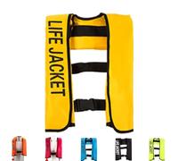 Inflatable Kayaking Vest for Adults, Manual Inflation Buoyancy Aid, Ideal for Kayaking, Boating, Swimming, Fishing, Sailing, Canoeing, Rafting, Water Sports Safety Gear(Yellow)