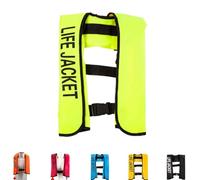 Inflatable Kayaking Vest for Adults, Manual Inflation Buoyancy Aid, Ideal for Kayaking, Boating, Swimming, Fishing, Sailing, Canoeing, Rafting, Water Sports Safety Gear(Fluorescentgreen)