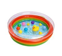 Inflatable Kids Pool - Blow Up Water Center, PVC Pool with Durable Material, Wading Pools with Fun Play, Outdoor Toy, Summer Activity for Entertaining Kid Boys Girls Children in Garden Backyard Party