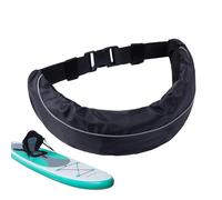 Inflatable Life Belt, Adjustable Inflating Waist Pack, Reusable Safety Gear Accessory, Lightweight Floatation Device, Compact Waterproof Design for Kayaking Surfing Boating Use