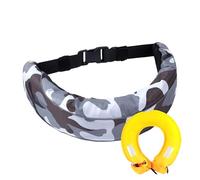 Inflatable Life Belt, Adjustable Inflating Waist Pack, Reusable Safety Gear Accessory, Lightweight Floatation Device, Compact Waterproof Design for Kayaking Surfing Boating Use