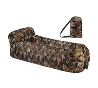 Inflatable Lounger, Waterproof Blow-Up Lounge Chair, Quick-Inflate Air Sofa, Secure Stability, Comfortable Camping Accessory, for Picnics, Beach, Music Festivals, Hiking, Parties, 94.49x27.56 Inches
