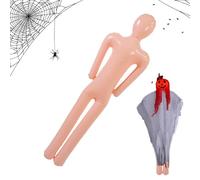 Inflatable Mannequin, Inflatable Cosplay Prop, 23.62x61.42in Reusable Seasonal Decor, Festive Event Props, Creepy Holiday Decoration for Indoor & Outdoor Use, Walkway, Fence, Patio, Backyard Display