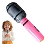 Inflatable Microphone, Assorted Colors Blow Up Microphone Props, 13.78in Lightweight Singing Activity Decoration, Perfect for Musical Concerts, Parties and Themed Events