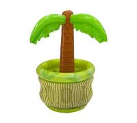 Inflatable Palm Tree Cooler - Floating Ice Bucket, Tropical Party Basin
