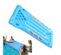 Inflatable Pong Table, Floating Air Mattress for Beer and Pong, PVC Pool Lounge Raft for Adults, Perfect Outdoor Party Toy for Pool, Beach, and Backyard Fun, 150×58×10cm