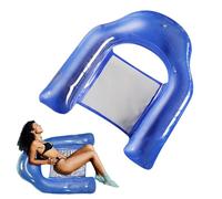 Inflatable Pool Chair - Foldable Seat Floats for Adults | Swimming Water Lounger with Cup Holder Beach Summer Outdoor