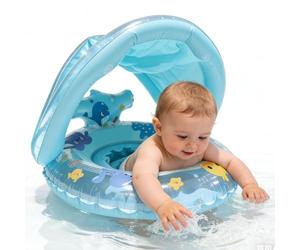 Inflatable Pool Float - Floating Pool Toys, Portable Kids Swimming Ring, Portable Water Toys, Whale Floating Water Floats Swim Toy for Beach Lake Outdoor Backyard Vacation Travel Party Summer