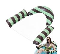 Inflatable Pool Float Lounger, PVC Up Floating Bed, Water Hammock Float Chair, Portable Lake Beach Relax, for Backyard Park Travel Swimming Party Adults Teens Summer Leisure Use 43.7x42.13x7.09in