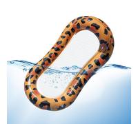 Inflatable Pool Float - Mesh Bottom Bed, Relaxing Lounger with Recliner Design, Water Leisure Accessory, Summer Relaxation Gear, Floating Hammock Device for Backyard, Beach, Lake, River, Poolside