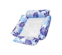 Inflatable Pool Lounge Chair - 4 Tube Anti Tip Floating Sofa, Blow Up Water Chair with Stable Armrests and Back Support, Comfortable Adult Float for Summer Vacation, Pool, Beach, River and Party