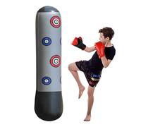 Inflatable Punching Bag - 63 pouces Bounce Back Boxing Bag with Stable Weighted Base Durable PVC Design | Kids Boxing Training Toy for Boys Girls Aged 5-12 Years Exercise Fitness Play Toy