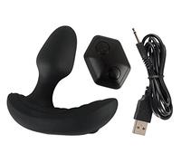 Inflatable + RC plug anal vibrant Noir taille unique