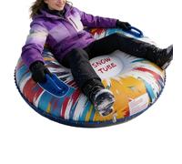 Inflatable Sledding Tube - Winter Outdoor Sport Gear, Heavy Duty Tubes, Reinforced Snow Pair with Grip, Cold Weather Accessory, Outdoor Fun for Family, Friends, Adults