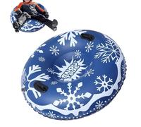 Inflatable Snow Tube - Thickened Sledding Ring, Cold-Resistant Winter Slider with Heavy Duty Handles, Giant Inflatable Ski Circle, Outdoor Play Gear, High Speed Floating Raft for Driveway Walkway