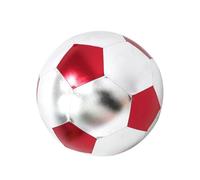 Inflatable Soccer Ball - Colorful MetallicSimulation Football, Soft PVC Blow Up Beach Ball for Interactive Play | Lightweight Kids Teen Outdoor Indoor Sports Training Game Toy Use