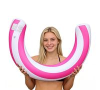 Inflatable Swim Stick | PVC, Striped Candy Design, 47 pouces | Pool Float Lounger | Water Arc Float For Pool, Lake, Summer Swimming Fun