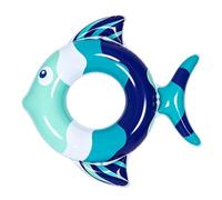 Inflatable Swimming Pool - Fish Shape Kids Swim for Trainer Toy | Floating Water Ring with Float Ring, Play Training Aid, Boys and Girls Pool Beach Water Park for Summer Party Outdoor Fun, 55x17x15 cm
