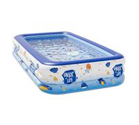 Inflatable Swimming Pool Rectangular Blow Up Pool Large Family Pool